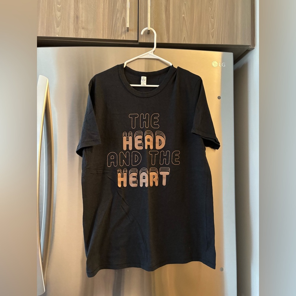 The Head And The Heart Black/Gold Logo Tee Shirt - XL